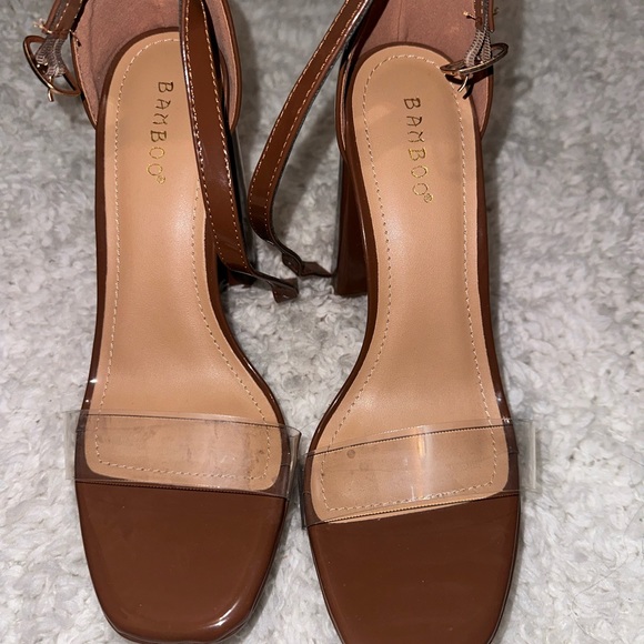 Clear Two-Piece Platform Sandals - Picture 3 of 5